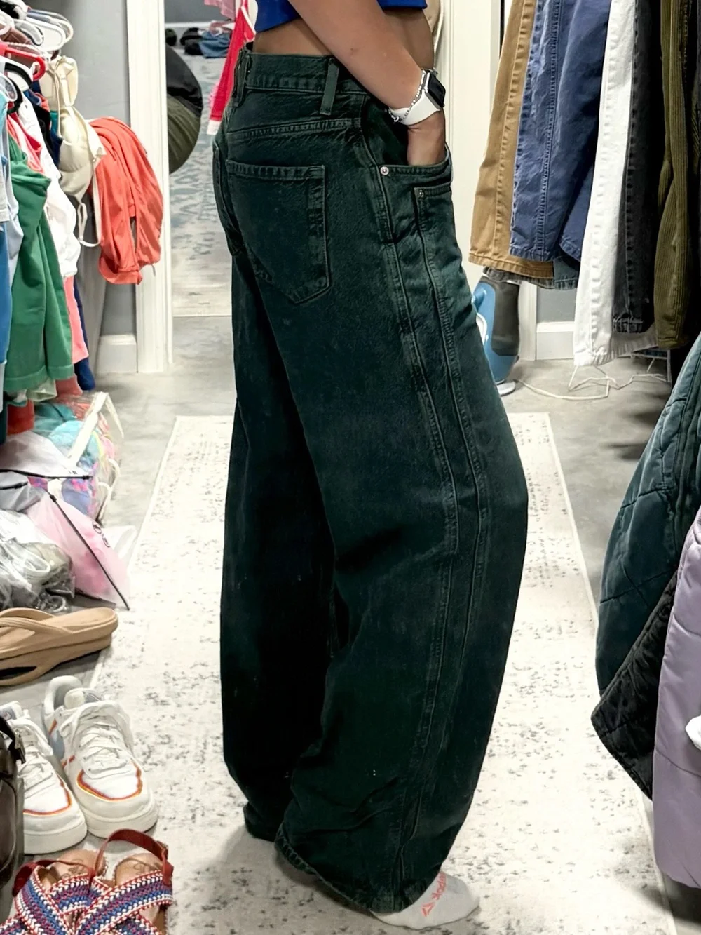 Free People We The Free Final Countdown Cuffed Low-Rise Jeans